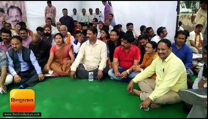 हल्द्वानी में प्रधानमंत्री मोदी के समर्थन में भाजपा नेताओं का उपवास