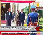 الرئيس السيسى ونظيره البرتغالى يستعرضان حرس الشرف بقصر الاتحادية