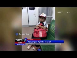 Kisah Viral, Perjuangan Alpin Ke Sekolah NET10