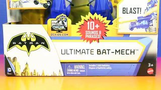 Batman Ultimate Bat Mech Robot With Surprise Blind Bag Mystery Batman Mighty Mini Figures