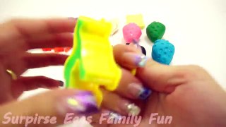 Learn Colors Play Doh Strawberry Doraemon Mickey Elephant Finger Family Nursery Rhymes Fun for Kids