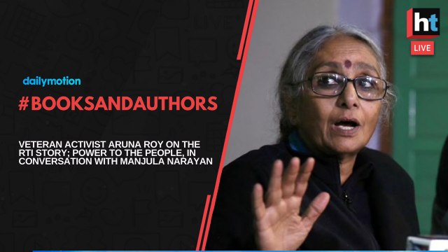 Books And Authors - Veteran activist Aruna Roy in conversation with Manjula Narayan