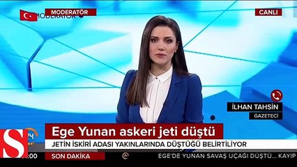 Ege�de Yunan jeti denize düştü