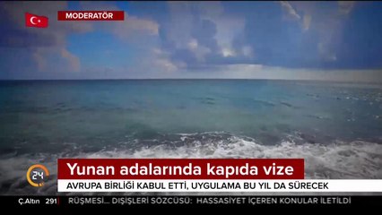 Yunan adalarında kapıda vize