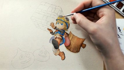 Speed Painting Hero Dragon Quest Builders [Time Lapse Speedpaint]