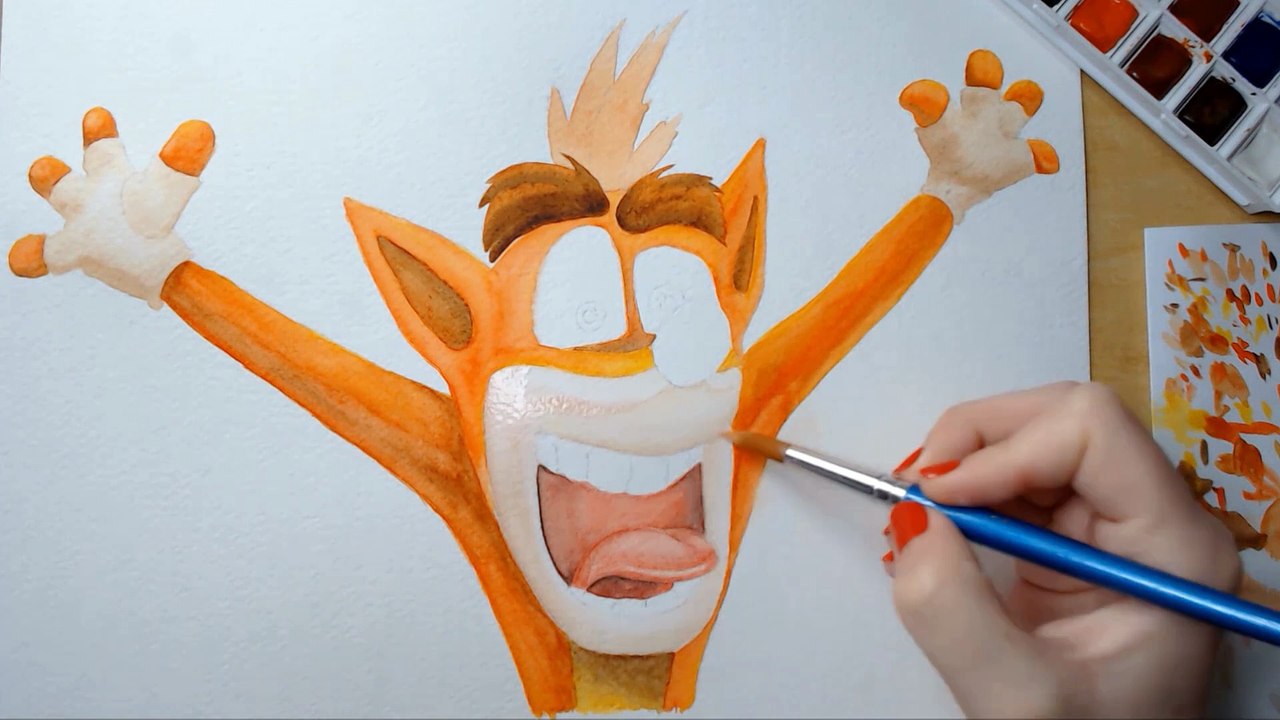 Speed Painting Crash Bandicoot [Time Lapse Speedpaint]