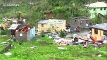 Footage shows scenes of destruction in Puerto Rico from Hurricane Maria