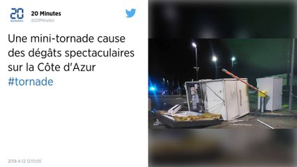 Alpes-Maritimes. Une mini-tornade cause des dégâts spectaculaires à Villeneuve-Loubet.