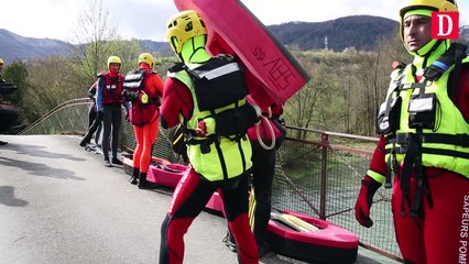 Les pompiers plongeurs d'Occitanie unis pour un entraînement inondations