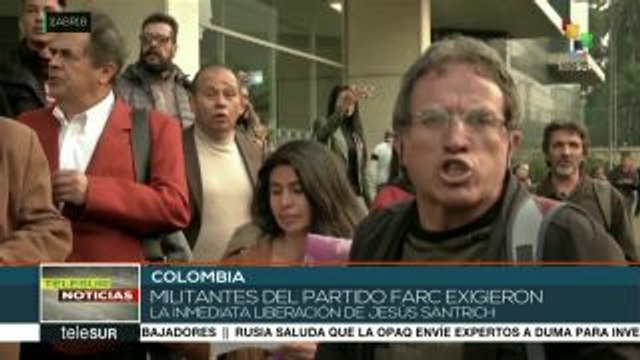 Colombia: militantes de FARC exigen liberación de Jesús Santrich
