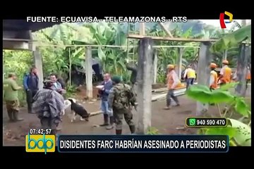 Disidentes de las FARC habrían asesinado a periodistas