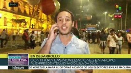 Brasileños movilizados en apoyo a Lula y por justicia para Marielle