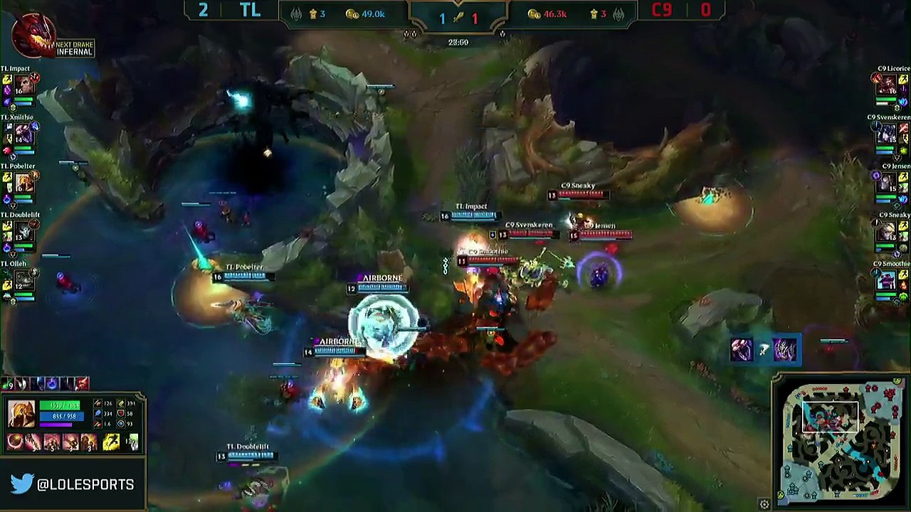 Cloud9 Sneaky With The Quadra Kill