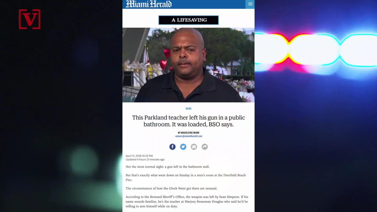 Report: Teacher At Marjory Stoneman Douglas High School Arrested For Leaving Loaded Gun In Public Bathroom
