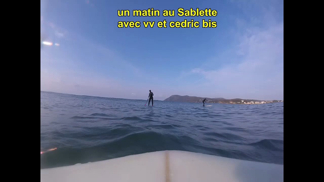 Sortie surf paddle au sablette