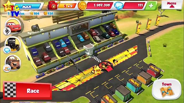 Disney Pixar Cars Fast as Lightning Fillmore vs Chick Hicks, Komodo