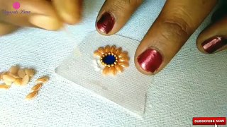 DIY // How To Make Designer Party Wear Ring // Multi Colour Ring // Home Made Tutorial