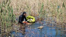 Sapanca Gölü'nden 300 torba çöp çıkarıldı