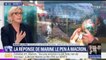 Interview de Macron: "La forme est douce mais le fond est terrifiant", estime Marine Le Pen