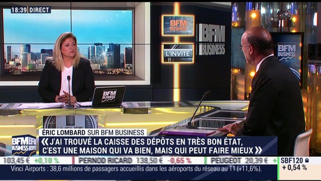 Eric Lombard: J'ai trouvé la Caisse des Dépôts en très bon état, c'est une maison qui va bien, mais qui peut faire mieux - 12/04