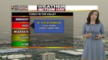 Cold front bringing gusty winds to Valley