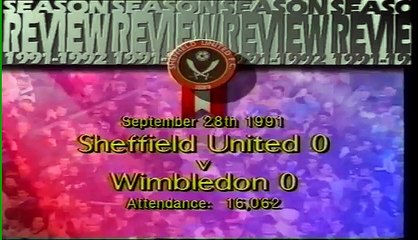 Sheffield United - Wimbledon 28-09-1991 Division One