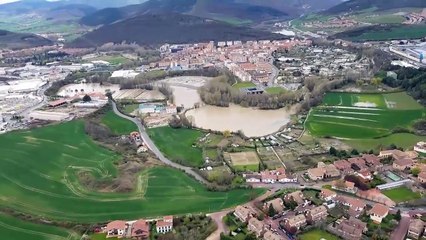 Las inundaciones de Navarra a vista de pájaro