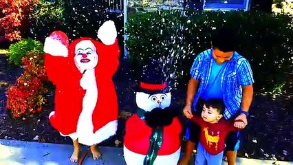 CHRISTMAS CLOWN RUINS OUR DECORATIONS! Killer Fun Time Holiday Vlog! (FUNnel Vision w- Song & Dance)