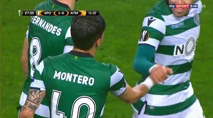 Fredy Montero Goal HD - Sporting	1-0	Atl. Madrid 12.04.2018