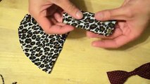 DIY: How to Make a Bow Tie from Shoulder Pads