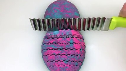 Most Satisfying Video ASMR Kinetic Sand Cutting Compilation