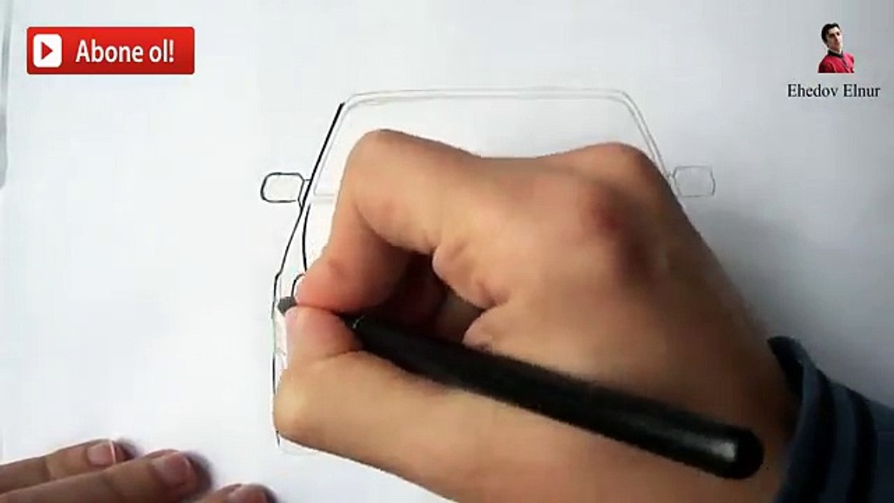 LADA Samara 015 nece cekilir(Ehedov Elnur)Как нарисовать машину Ладу ...