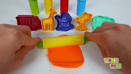 Learn Colors with Play Doh Animals! Learning Play Dough and Toys Compilation Video for Kids
