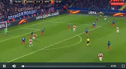 Danny Welbeck Goal - CSKA Moskow 2-1 Arsenal 12-04-2018