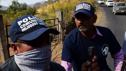 Mexican community police groups keep organised crime away