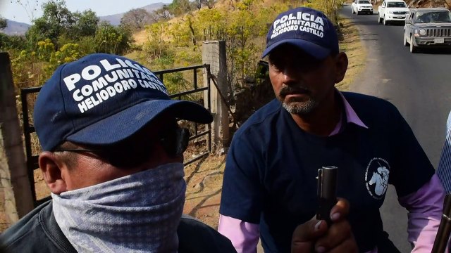 Mexican community police groups keep organised crime away