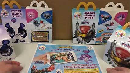 Skylanders Trap Team & Littlest Pet Shop Toys Series 2 Full Set Happy Meal McDonalds new Unboxing