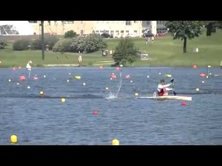 Rhys Hill, 5th at the World Cup Canoe Sprint Poznan, Poland