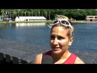 Emilie Fournel, 2nd in the Semis at the World Cup Canoe Spri