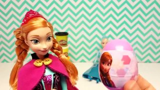 Disney Frozen Anna Elsa Olaf Playdoh & Frozen Surprise Eggs