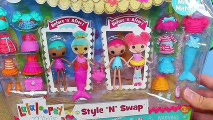 Disney Princess Magic Clip Dolls Play Dress Up With Lalaloopsy Mermaid Dolls
