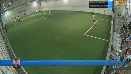 Faute de jean-baptiste - ATHLETIC KINIKTOU Vs POMPIERS DE CHAUVIGNY - 12/04/18 20:00 - LIGUE 2