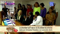Comunidad GLBTI indignada por comentarios de Armando Paredes