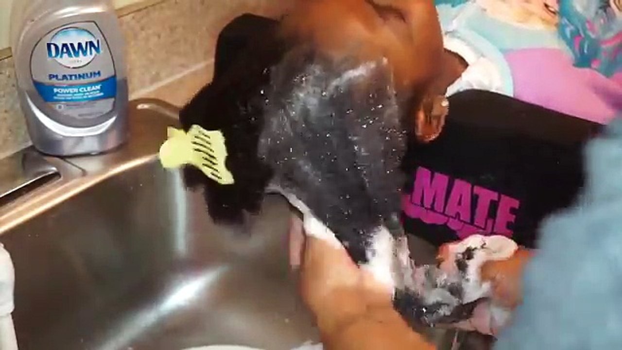 Natural hair kids: How I wash my daughters 4C natural hair feat. Shampoo Mate