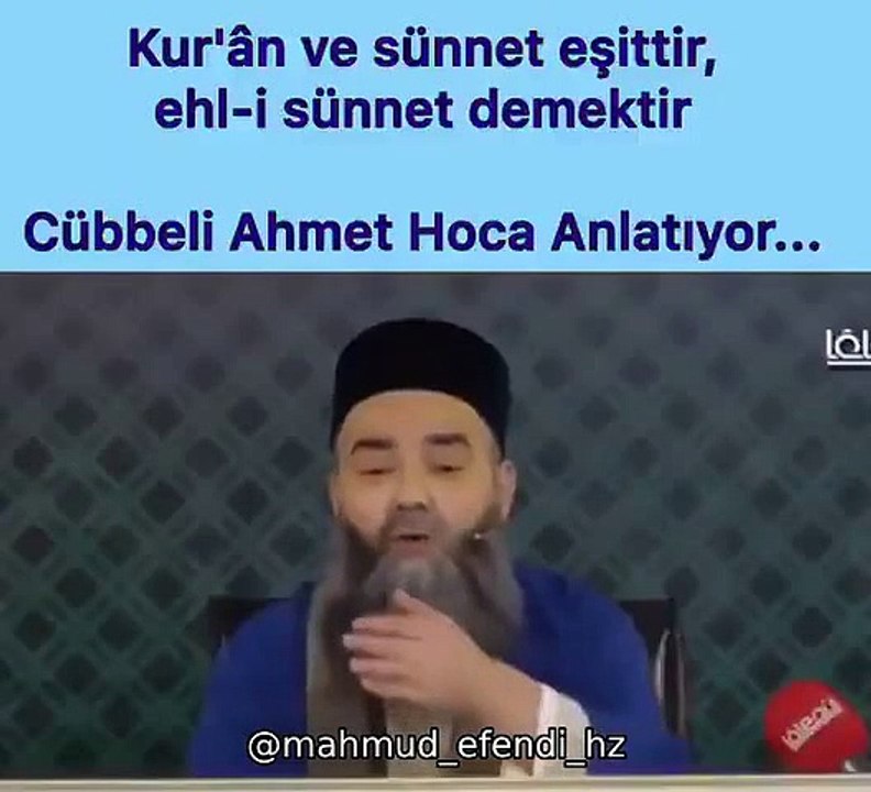 cübbeli ahmet hoca - kuran + sünnet = ehli sünnet