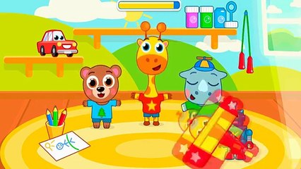 Детский сад c Животными Развивающие игры для детей обучающий игровой Мультфильм