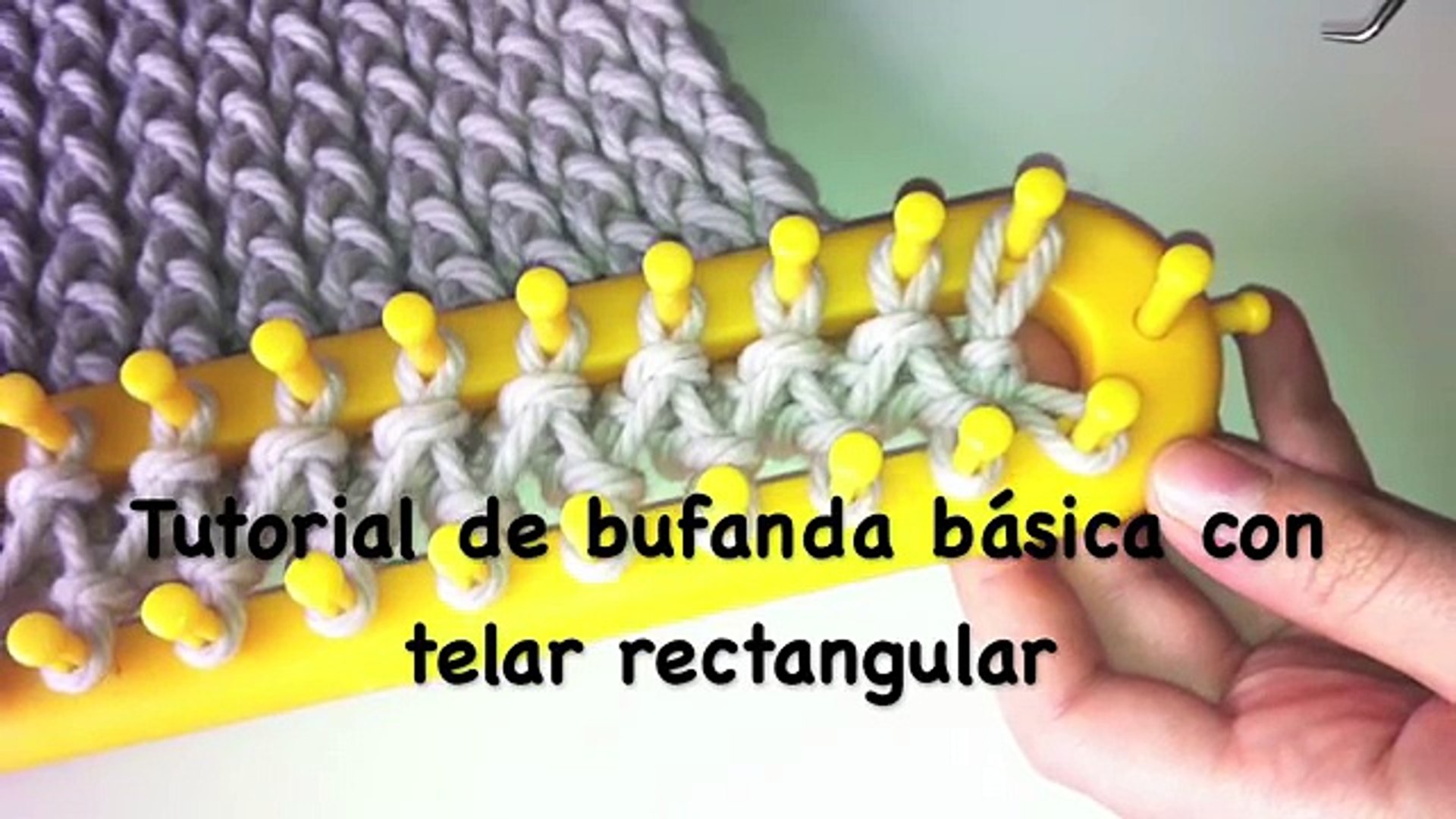 Cómo tejer una bufanda básica con telar rectangular en punto cruzado –  Видео Dailymotion