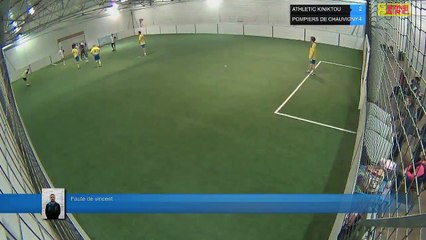 Faute de vincent - ATHLETIC KINIKTOU Vs POMPIERS DE CHAUVIGNY - 12/04/18 20:00 - LIGUE 2
