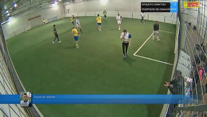 Faute de antoine - ATHLETIC KINIKTOU Vs POMPIERS DE CHAUVIGNY - 12/04/18 20:00 - LIGUE 2