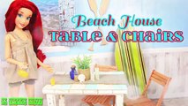 DIY - How to Make: Doll Beach House Table & Chairs Set - Handmade - Doll - Crafts